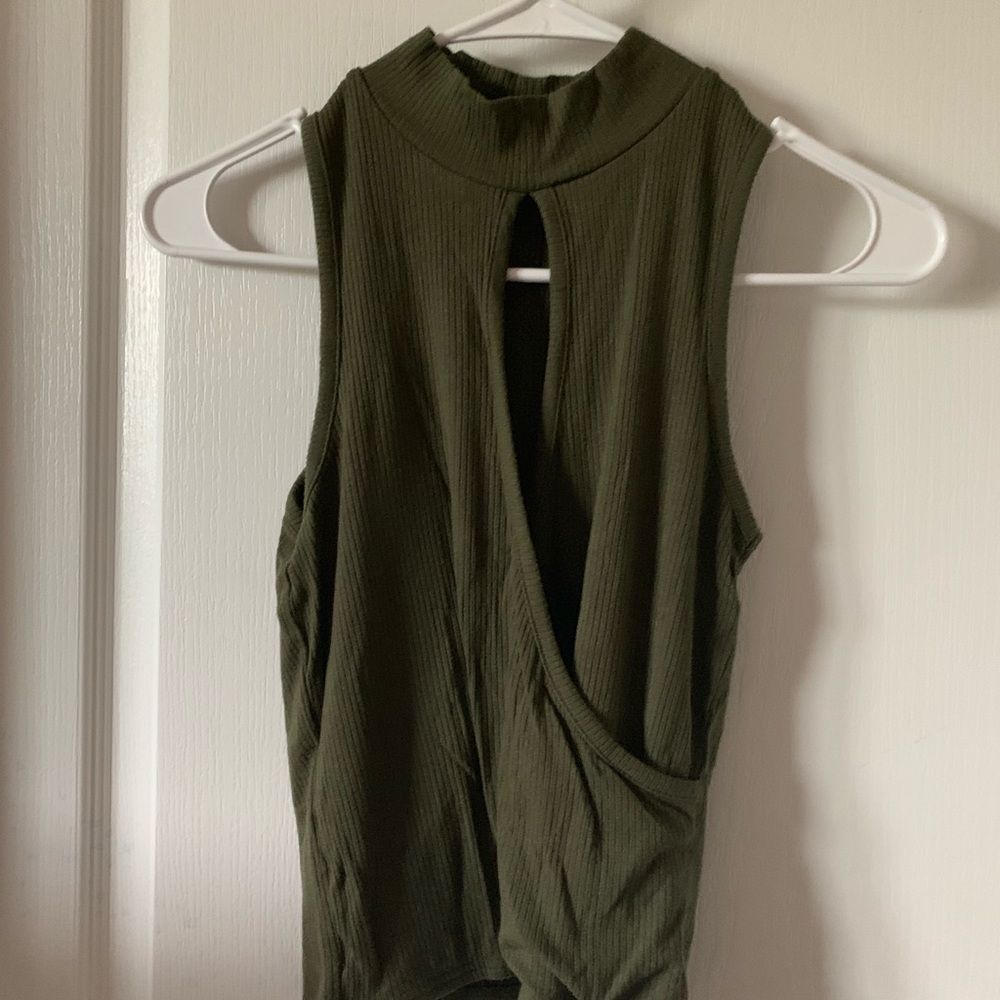 High neck tank top